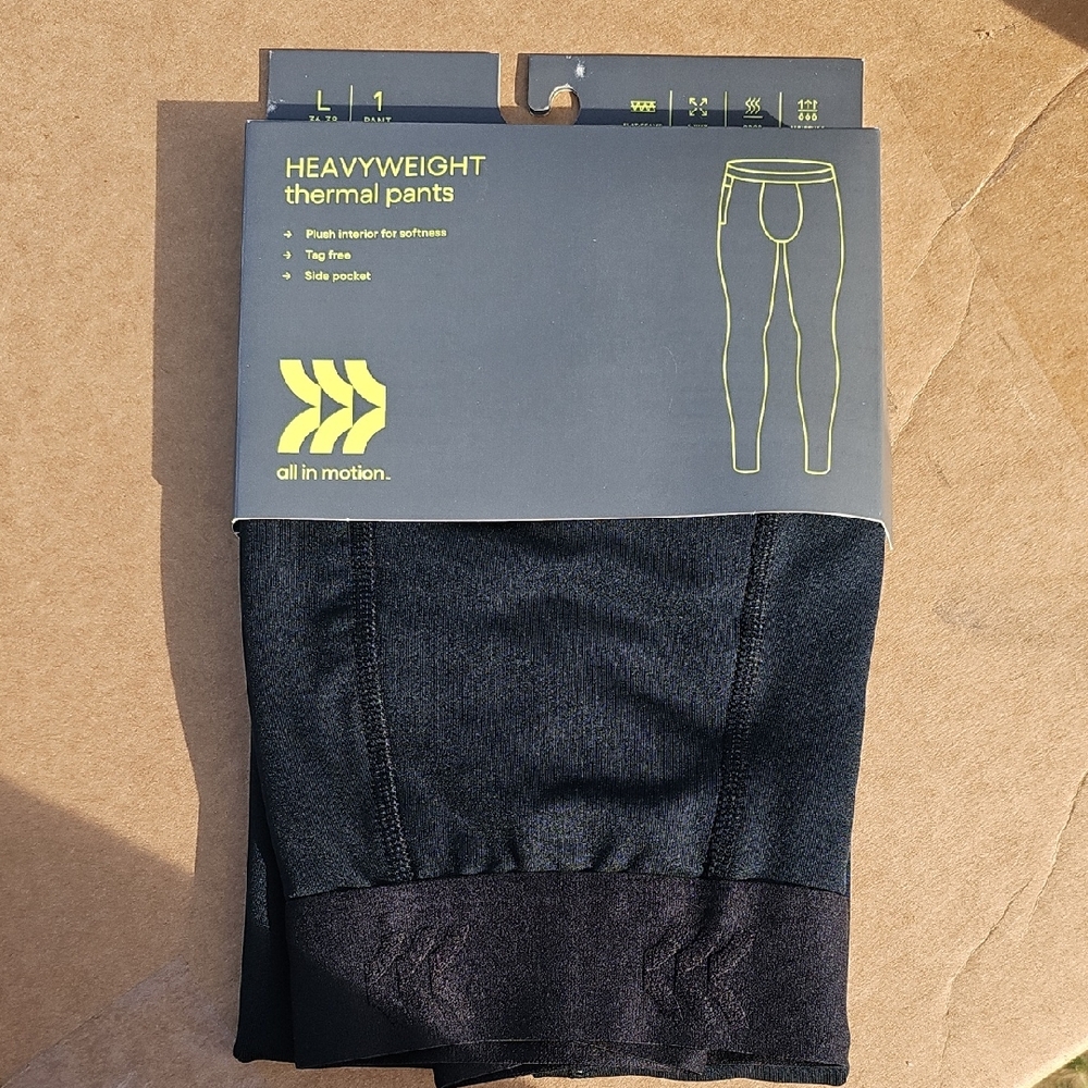 All in Motion Black Heavyweight Thermal Pants